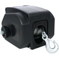 thumbnail image 5 of Olurrisa 12v 2000lbs Trailer Winch,Reversible Electric Winch, for Boats up to 5000 lbs, Galvanized Wire Rope, Rapid Mount, Handheld Remote,power in and manual out.black plastic casing, 5 of 9
