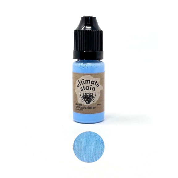 Ultimate Stain, Wood Craft & Jewelry Making, Dayglow Blue, (9mL), Multi-surface, Vintaj