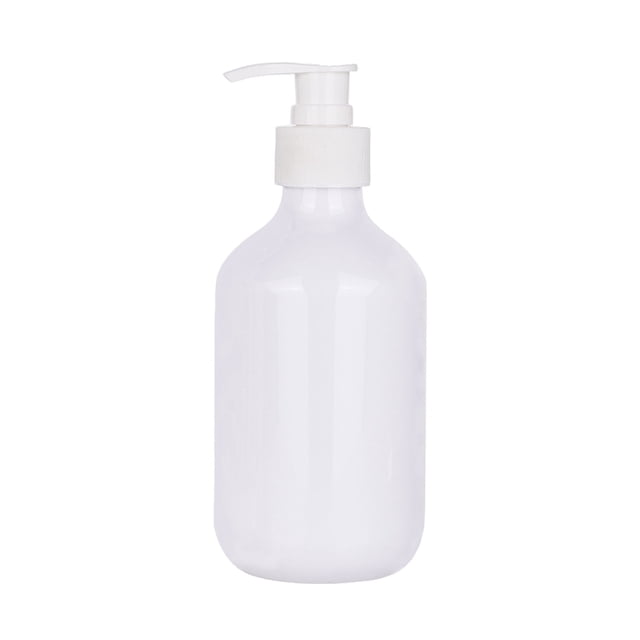 Dispensador de jabón líquido de plástico de 300 ml, recargable, para cocina, baño y encimera. Disponible en colores transparente, blanco, marrón y verde. Envase con bomba para jabón líquido, loción,