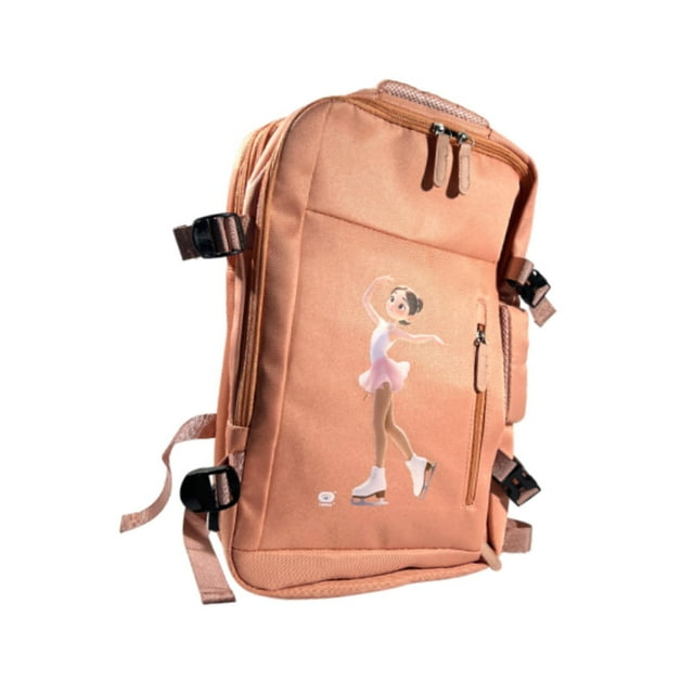 koolsoo Ice Skates Bag Organizer Figure Skating Professional Skate Accessory Carrier Gold pink