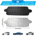 thumbnail image 6 of Car Windshield Snow Cover , 4 Layers Winter Frost Protection for Any Weather, Windscreen Covers, Front Window Automotive Covers for Car SUV Trucks (59"x27.5"), 6 of 6