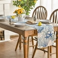 thumbnail image 2 of Sm:)e Summer Table Runner 13x72 Inch Blue Summer Beach Nautical Table Runners Modern Kitchen Dining Table Decorations Table Dresser for Home Holiday, 2 of 6