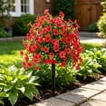 thumbnail image 2 of Artificial Flowers with Ground Spikes, Faux Shrubs for Garden, Outdoor Wedding Party Decorations, Patio & Porch Faux Plants, 2 of 6