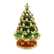 thumbnail image 2 of Caja de baratijas de joyería para de Navidad, estatua de adorno con diamantes de imitación, organizador de joyas con bisagras artesanal esmaltad, 2 of 9