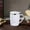 White, variant on LSLJS 304 Stainless Steel Coffee Mug with Lid Thermal Insulation Outdoor Portable Comfortable Handle Heat and Cold Available Coffee Mug With Lid