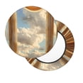 thumbnail image 7 of Cauagu Golden Drapes Pillars Clouds Print Round Stool Covers,Seat Cushion for Round Bar Stool Chair Seat Cover for Bar Round Chair Fits for 12/13/14in Bar Stool Cushion, 7 of 7