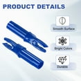 thumbnail image 3 of Uxcell Archery Arrows Nocks 6.2mm, Plastic Insert Arrow Nock Replacement Arrow Tails for Shooting Compound Recurve Blue, 3 of 7