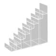 thumbnail image 2 of Acrylic Riser Display Shelf Handbag Purse Glasses Cosmetic Display Organizer Holder Display Stand 8 Tiers, 2 of 9