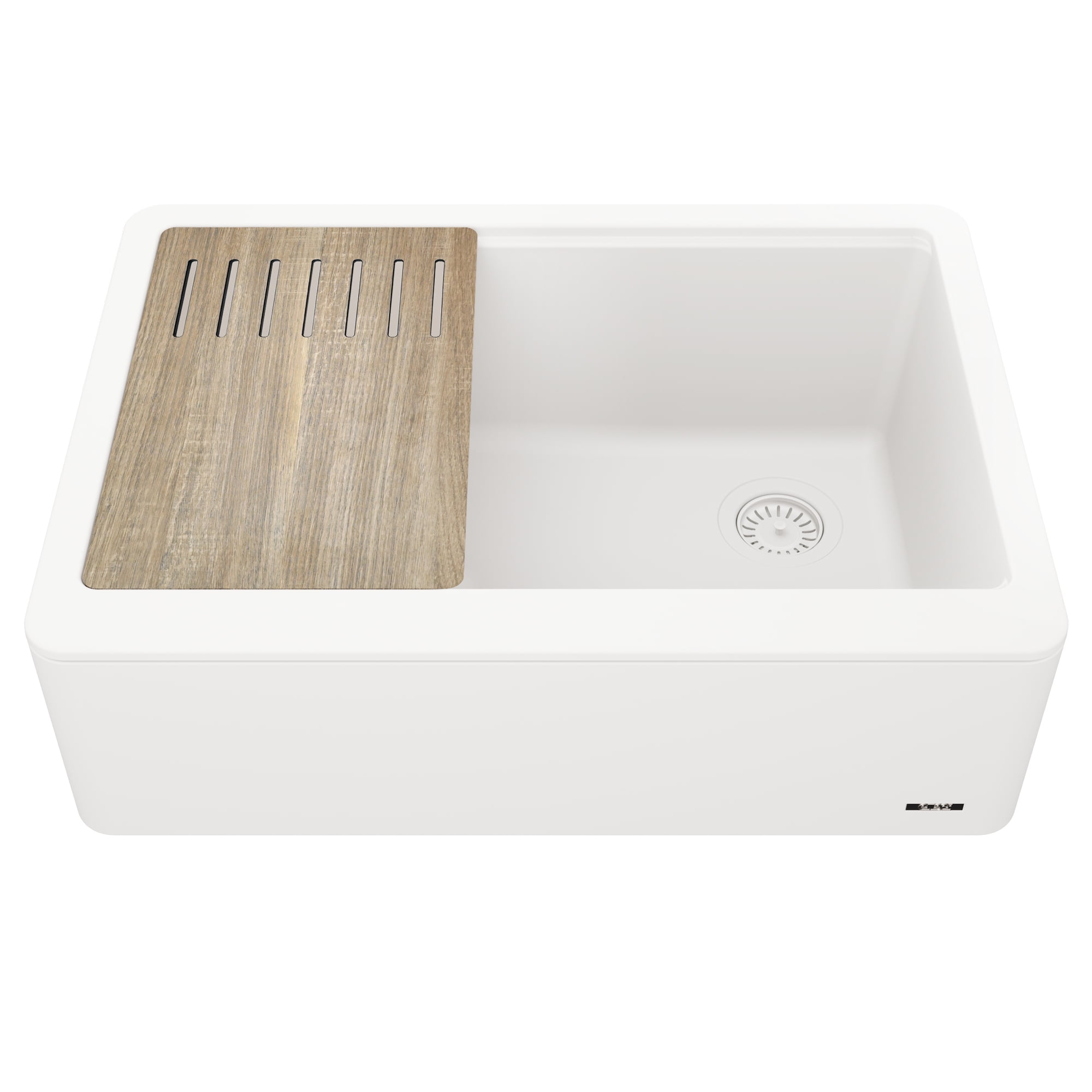 KRAUS Bellucci™ 30-inch CeramTek™ Granite Quartz Composite Farmhouse ...