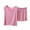 Pink, variant on Kaemgyyd Womens Pajama Set Scalloped Hem Outfits Cap Sleeve Top with Elastic Waisted Shorts Pj Sleepwear Lounge Sets(Yellow,X-Large)