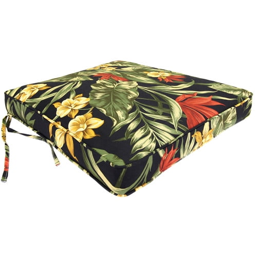 Jordan Manufacturing Outdoor Patio Floral Seat Pad - Walmart.com