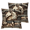 thumbnail image 2 of Ulloord Lingtoolator ntage Pillow Covers Retro Farm Rabbit Throw Pillow Case Decorative Pillow Case Holiday Cushion Cover for Home Office Safe Decoration, 2 of 6
