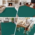 thumbnail image 6 of Dark Green Large Area Rugs for Bedroom Living Room, Soft Non Slip Carpet Bedside Rug, Modern Pure Dark Green Rectangular Floor Cover Kitchen Accent Rug 5'x8' for Dining Room/Office, 6 of 9