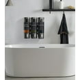 thumbnail image 2 of Shampoo and Conditioner Dispenser，Shower Soap Dispenser Wall Mounted No Drill Shampoo Dispenser，Shower Dispenser 3 Chamber 3 * 300ml No Drill Gungray with Labels, 2 of 10