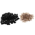 thumbnail image 1 of 100 Piezas 14x18mm Triángulo de Seguridad con Respaldos para la Muñeca del Oso DIY Negro Sunnimix Nariz del triángulo de la muñeca, 1 of 8