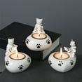 thumbnail image 7 of Mecorevxz Christmas Decorations Creatives Aromatherapy Cute Cats Ceramic Candle Holders Christmas Decor, 7 of 7
