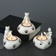 thumbnail image 1 of Portavelas de cerámica con forma de gatos, portavelas de cerámica, portavelas para aromaterapia, adornos navideños para parejas, vaso de cerámica para velas, aromaterapia con forma de gato,, 1 of 9