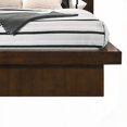 thumbnail image 3 of Tokyo Cappuccino Wood Queen LED Panel Bed - LED Illumination, Classic Look, 3 of 6