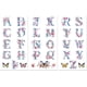 thumbnail image 1 of Calcomanías de transferencia para frotar sobre muebles, manualidades, decoración, 3 piezas, letras con flores, resistentes al agua, UV, DTF, calcomanías de transferencia para tocador, lencería,, 1 of 8
