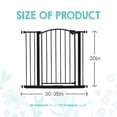 thumbnail image 4 of Regalo Extra Wide Arched Décor Baby Safety Gate, Bronze, Ages 6-24 Months, Fits Openings 29-35in, 4 of 11
