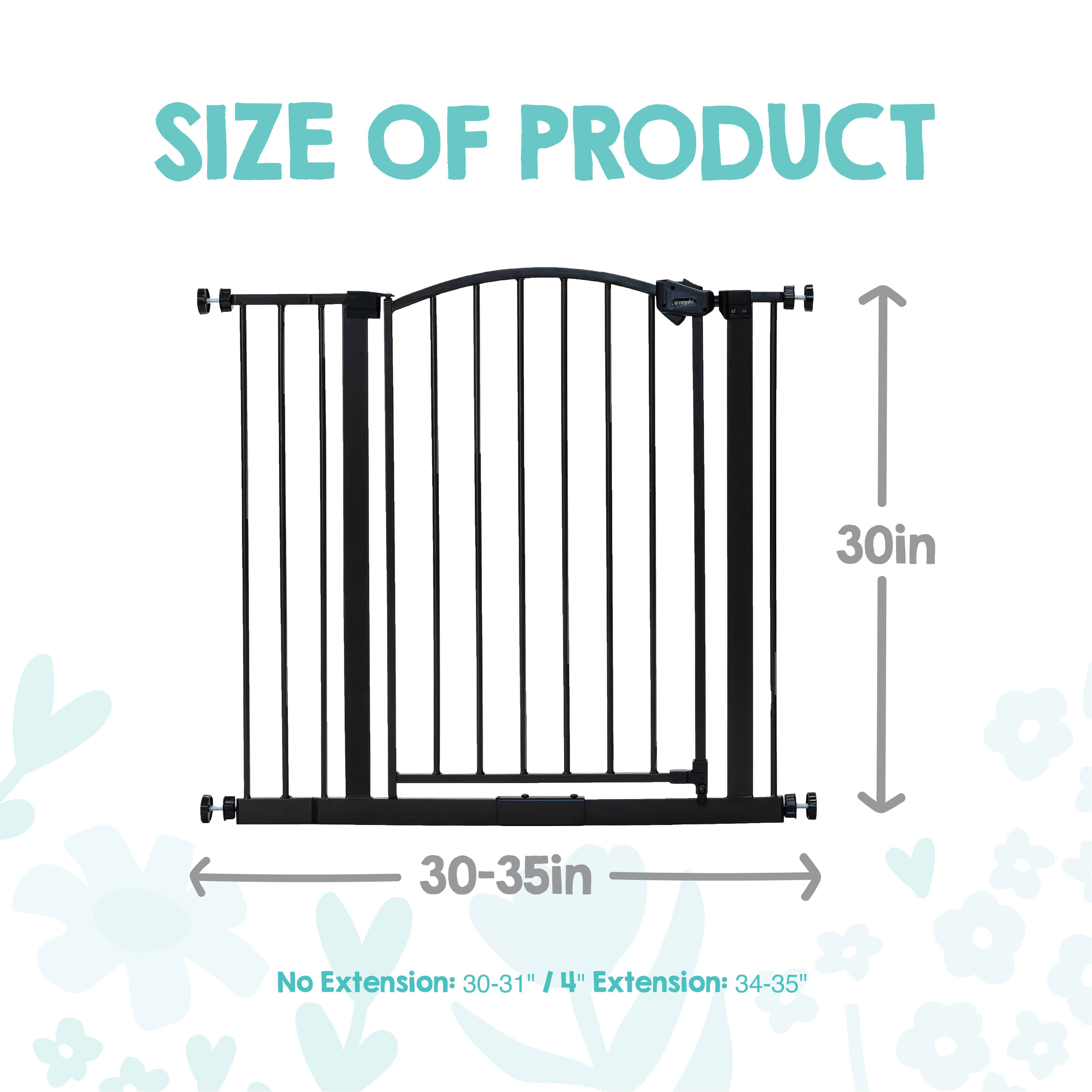 Regalo Extra Wide Arched Decorative Safety Gate photo 2