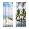 thumbnail image 2 of EGNMCR Trendy Printed Patterns With A Strong Decorative Look Light Blocking Curtains For Dorm Rooms Polyester Curtains, 2 of 6