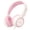 Pink and White, variant on Kids Headphones, 85/94dB Safe Volume Kids Headphones for School Computer, Kids Wired Headphones with Built-in Microphone, Noise Isolation, Adjustable Headphones Wired for Kids, Girls, Boys, Tablet