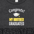 thumbnail image 4 of Inktastic Congrats My Brother Graduated with Cap Girls Baby Dress, 4 of 5