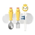 thumbnail image 1 of Chopsticks de Abrenamiento para Niños, Ejercio de MoviMientos de Manos 45 Grados Cucharos de Abrenamiento de Aperta Establecido para Uso Diario, 1 of 8