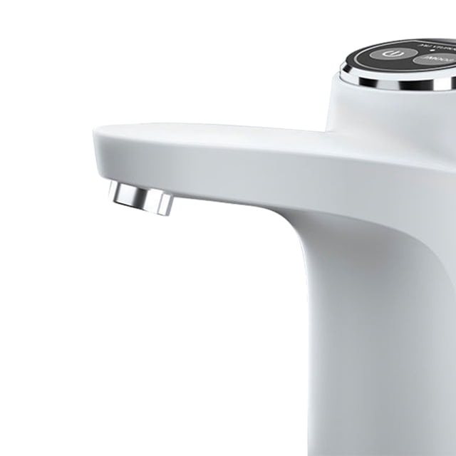 Bomba de agua potable eléctrica USB bomba de botella de agua portátil para fiesta (blanco) Libre de BPA