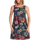thumbnail image 1 of Disketp Adventure Camping Badge para Vestido sin Mangas para Mujeres, Vestidos de Verano para Mujeres, Casual y Holgado para la Playa, 1 of 7