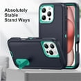 thumbnail image 3 of for iPhone 16 Pro Max Case, iPhone 16 Pro Max Phone Case with Built in Kickstand, Shockproof/Dustproof/Drop Proof Heavy Duty Military-Grade Rugged Protective Cover for iPhone 16 Pro Max,Light Green, 3 of 9