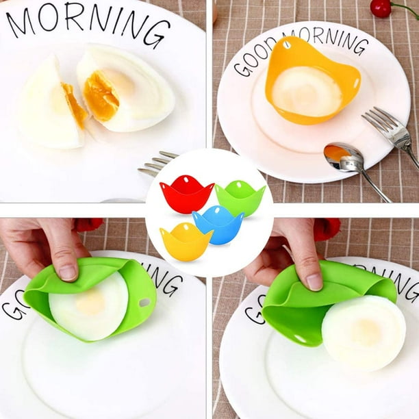 Amerteer Pocheuse à œufs en silicone pour micro-ondes, sans BPA