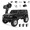 Black / 3 Batteries, variant on 1/18 Scale 4WD RC Rock Crawler Off-Road Truck for Wrangler-Style with High Torque Brushed Motor, Waterproof ESC, LED Light, All Terrain Climbing Car -RTR /3 Batteries