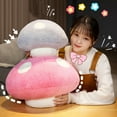 thumbnail image 4 of Ludlz Throw Pillow Soft Comfortable Creative Bright Color Mushroom Plush Doll Pillow Home Supplies, 4 of 8