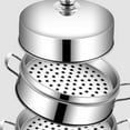 thumbnail image 4 of Tapa de acero inoxidable para vaporera, tapa para filete, tapa redonda para vaporera, protector de cúpula, accesorio de cocina, cubierta protectora de alimentos para cocinar al vapor, 4 of 7