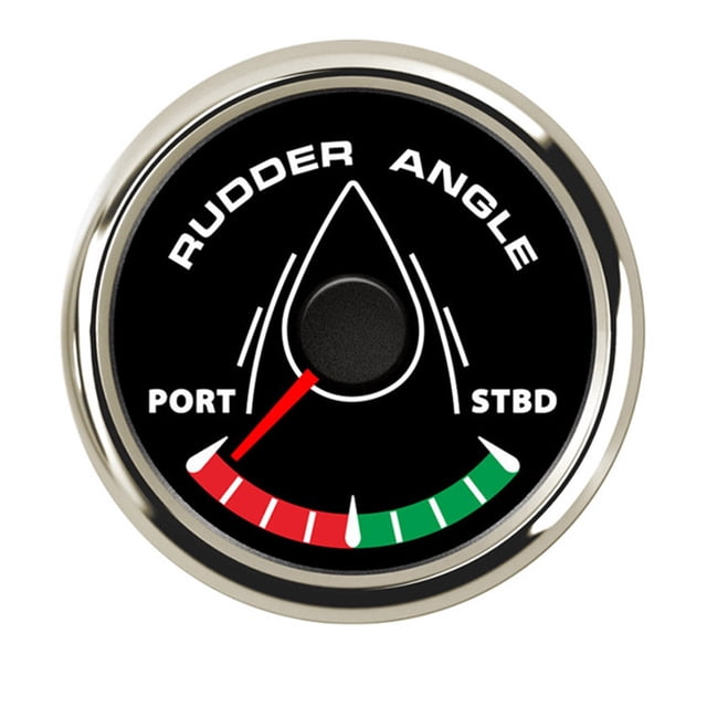 8 Color Backlight Rudder Angle Indicator Gauge Meter 0-190ohm With Mating Sensor 52mm Marine Angle Meter 12V/24V ,Easy to Calibrate