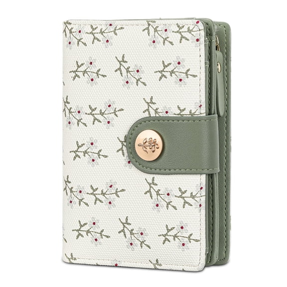GAEKEAO Small Womens Wallet RFID Blocking Bifold Card Holder Tassel Vegan Leather Wallets with Zipper Pocket