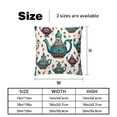 thumbnail image 5 of Arabic teapot Throw Pillow - Velvet Pillow Inserts Covers with Unique Patterns - Set of 2 - Available in 16x16, 18x18, 20x20 Inches for Various Occasions, 5 of 6
