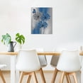 thumbnail image 2 of Teal Dandelion Canvas Wall Art Teal Grey Dandelion with Butterfly on Modern Abstract Wall Art Aesthetic Wall Decor for Living Room Bedroom Bathroom Office, Framed Ready to Hang, 2 of 7