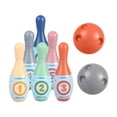 thumbnail image 2 of Juego de bolos para niños, juguetes de juego de interior para el desarrollo temprano, juegos deportivos al aire libre. Con número, 2 of 9