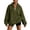 Army Green, variant on Women's Oversized Sweatshirts Half Zip Long Sleeve Stand Collar Pullover Tops Casual Athletic Running Workout Hoodie with Pocket