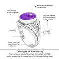 thumbnail image 6 of Natural Amethyst Women Jewelry 925 Sterling Silver Ring, 6 of 10