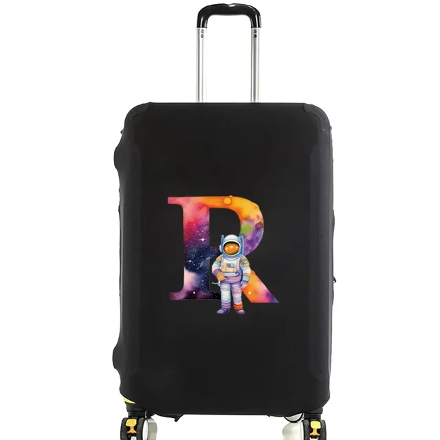 Housse de Valise Articles de Voyage Réutilisable Valise de Voyage Série Astronaute Convient aux Valises 18-32 Pouces Réutilisable Lavable 2024 Nouveau 8astronaut Lettre R L