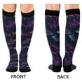 thumbnail image 2 of joogoo Cute Neon Sharks Swim Long Socks Women Men Knee High Sock, 2 of 8