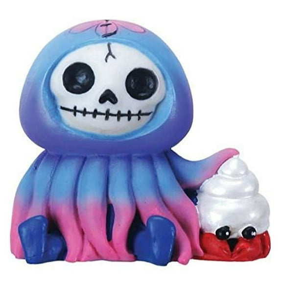 SUMMIT COLLECTION Furry Bones Jellyfish with A Crab Collectible Figurine