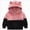 B40-Pink, variant on 4-5 Years Toddler Boys Fuzzy Fleece Colorblock Hoodie,Warm Fluffy Pullover Sweatshirt with Cute Animal Ear Design