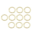 thumbnail image 2 of 10 Pieces Spring Rings Round Carabiner 3/4inch climbing chain key ring small locking O Rings for Bags Purse Gold, 2 of 7