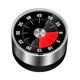 thumbnail image 1 of Temporizador de cocina mecánico magnético - Temporizador de cuenta regresiva visual de 60 minutos con alarma fuerte para niños, 1 of 7