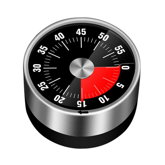 TFixol Magnetic Mechanical Kitchen Timer - 60 Minute Visual Countdown Timer with Loud Alarm for Kids and Adults Baking Cooking Steaming Barbecue